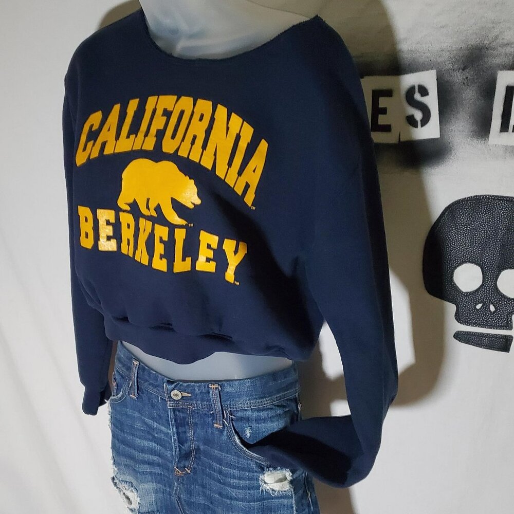 Gildan Berkeley Cropped Sweatshirt *ALTERED* sz Small